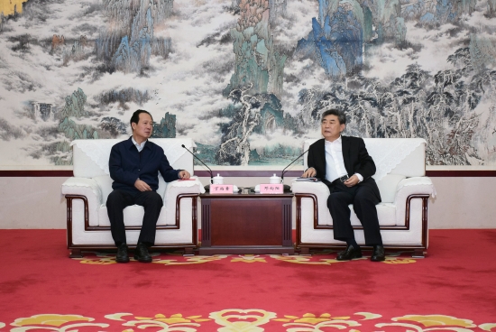 丁焰章拜會安徽省委常委、常務副省長鄧向陽