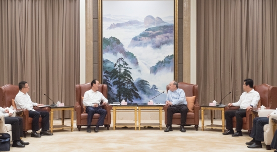 中國電建集團公司黨委書記、董事長丁焰章拜會福建省委書記尹力、省長趙龍