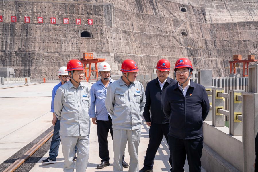 國資委黨建局局長、央企團工委書記姚煥調(diào)研白鶴灘水電站