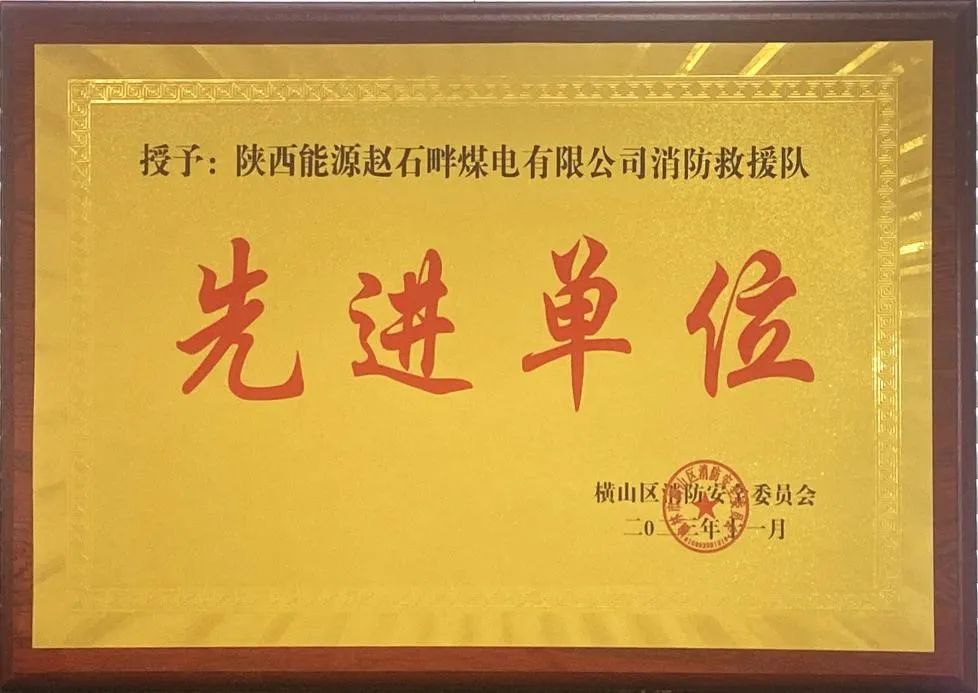 優(yōu)秀！再續(xù)輝煌！陜投集團(tuán)趙石畔煤電消防工作又獲表彰