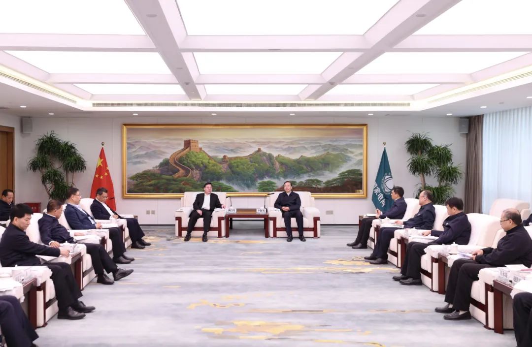 國家電網(wǎng)公司董事長辛保安與甘肅省委書記胡昌升、省長任振鶴會(huì)談