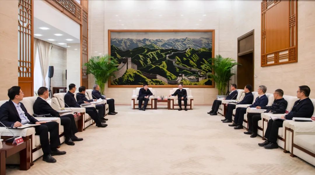 大唐集團(tuán)董事長、黨組書鄒磊與國家電網(wǎng)董事長、黨組書記張智剛會談