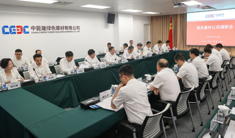 中國能建黨委書記、董事長宋海良到綠色建材公司調(diào)研